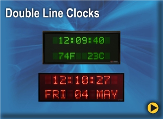 BRG Alpha, Alphanumeric Digital LED Clocks